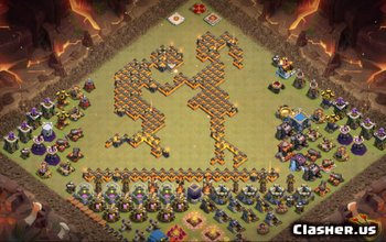 Планы баз CoC Town Hall 12: карты развлечений и прогресса № 4845