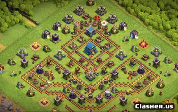 Лучшие макеты баз и карты CoC Town Hall 12 для войны и трофеев № 4869