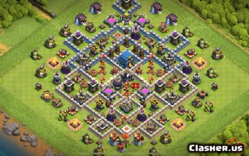 Планы и карты базы Top CoC Town Hall 12 № 4914