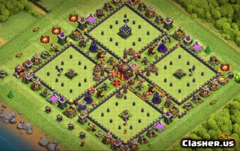 Top Clash of Clans Town Hall 10 Aspecte de bază și hărți #5053