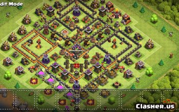 Top Town Hall 10 Base Layouts & Maps for CoC #5117