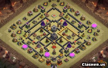CoC Town Hall 9 Base Layouts: War, Trophy & Home Maps #5120