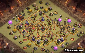 CoC Town Hall 10: Base Layouts & Maps for Home & War #5148