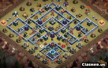 CoC Town Hall 13 Base Layouts: War, Trophy & Home Village #5194