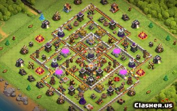 Základní rozložení CoC Town Hall 11: Farming and Trophy Maps #5221
