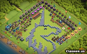 TH13 Fun Troll Base Layouts & Maps - Clash of Clans #5231