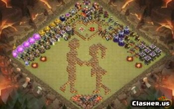 TH10 Fun Troll & Progress Base Layouts för CoC #5275