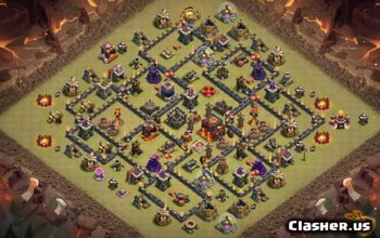 Top Clash of Clans Town Hall 10 Base Layouts & Maps #5362