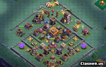 Top CoC Builder Hall 7 Layout base e mappe - Agricoltura e trofeo n. 5437