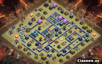 CoC Town Hall 13 Base Layouts: Home, War & Trophy Maps #5445