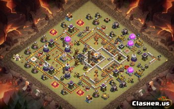 CoC Town Hall 11 Base Layouts: Maps for War & Trophies #5550