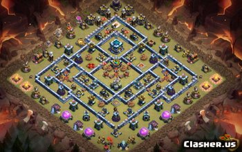 Best CoC Town Hall 13 Base Layouts & Maps for War & Trophy #5600