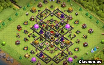 CoC Town Hall 9 Base Layouts: Home, War & Trophy Maps #5729