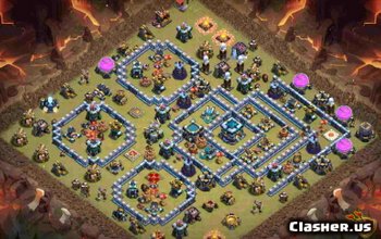 CoC Town Hall 13 Base Layouts: War, Trophy & Home Village #6033