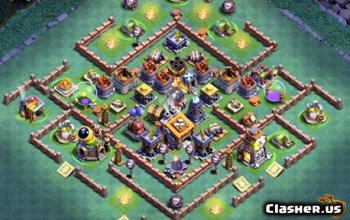 Builder Hall 5 Bh5 Best Base 50 With Link 8 Farming Base Clash Of Clans Clasher Us