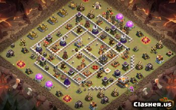 CoC Town Hall 11 Base Layouts: Maps for Home, War & Trophy #6105