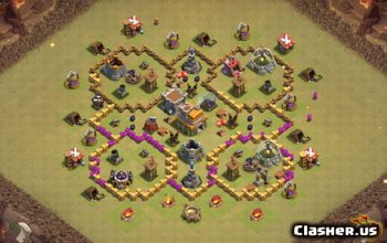 CoC Town Hall 7: Base Layouts for Farming, War & Trophy #6189