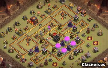 CoC Town Hall 10 Base Layouts for Home, War & Farming #6203