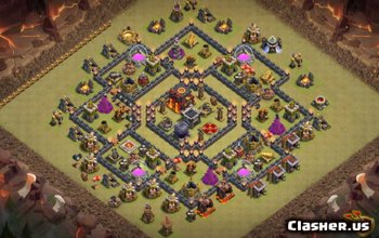CoC Town Hall 10 Base Layouts: War, Trophy & Hybrid Maps #6214