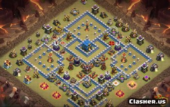 Town Hall 12 Base Layouts: CoC Maps for War & Trophy #6329