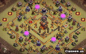 CoC Town Hall 10 Base Layouts: Maps for War & Trophies #6406