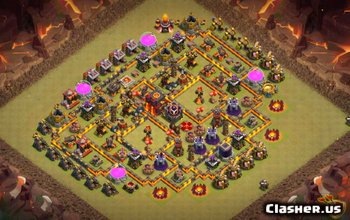 CoC Town Hall 10 Base Layouts: Maps for War, Trophy & Home #6442