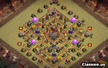 CoC Town Hall 10 Base Layouts: War, Trophy & Home Village #6460