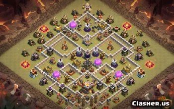 CoC Town Hall 11 Base Layouts: Home, War & Trophy Maps #6683