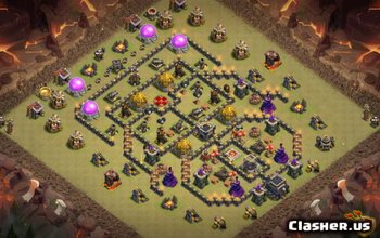 Town Hall 9 CoC Base Layouts: Home, War & Trophy Maps #6735