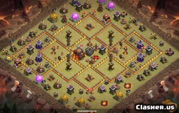 CoC Town Hall 10 Base Layouts: Maps for War & Trophies #6791
