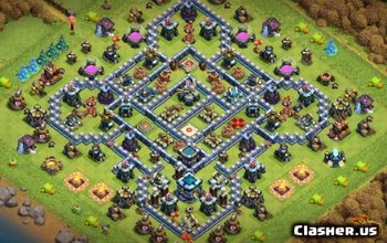 CoC Town Hall 13 Base Layouts: Home, War, Trophy Maps #6793