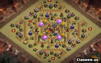 CoC Town Hall 10 Base Layouts: Home, War & Trophy Maps #6817