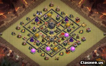 CoC Town Hall 9 Base Layouts: War, Trophy & Home Maps #6819