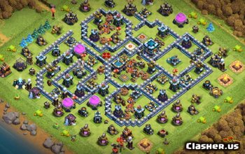 CoC Town Hall 13 Base Layouts: Home, War & Trophy Maps #6845