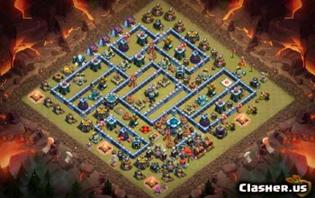 CoC Town Hall 13 Base Layouts - War, Trophy & Home Village #6907