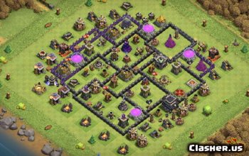 CoC Town Hall 9 Base Layouts: Farming & Trophy Maps #6932