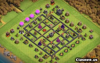 CoC Town Hall 9 Base Layouts & Maps - Copy Now! #7248