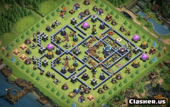 CoC Town Hall 13 Base Layouts: Home, War, Trophy Maps #7306