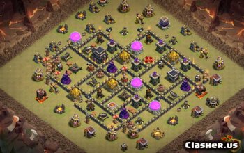 CoC Town Hall 9 Base Layouts: Maps for War & Trophy #7332