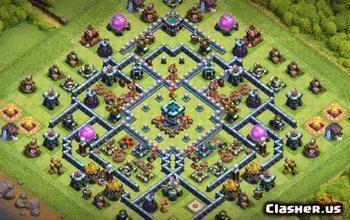 CoC Town Hall 13 Base Layouts: Home, War & Trophy Maps #7361