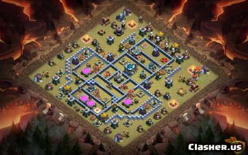 CoC Base Layouts for Town Hall 13: Home, War & Trophy Maps #7378