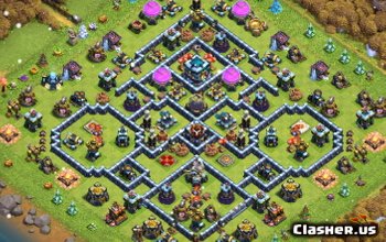 CoC Town Hall 13 Base Layouts: Home, War & Trophy Maps #7396