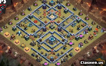 CoC Town Hall 13 Base Layouts: Home, War & Trophy Maps #7413