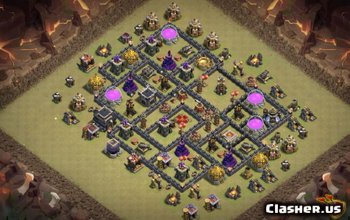 CoC Town Hall 9 Base Layouts: Home, War & Trophy Maps #7439