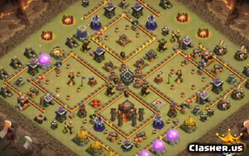 CoC Town Hall 10 Base Layouts: Home, War & Trophy Maps #7483