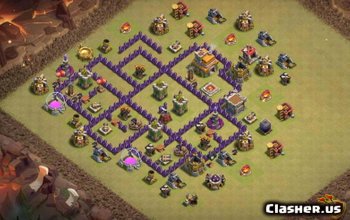 CoC Town Hall 7 Base Layouts: War, Trophy & Home Maps #7541