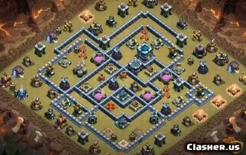 CoC Town Hall 13 Base Layouts: War, Trophy & Home Village #7574