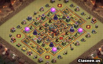 CoC Town Hall 10 Base Layouts: Home, War & Trophy Maps #7633