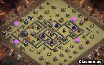 Top CoC Town Hall 9 Base Layouts & Maps for Home & War #7680