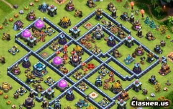 CoC Town Hall 13 Base Layouts: Home, War & Trophy Maps #7738